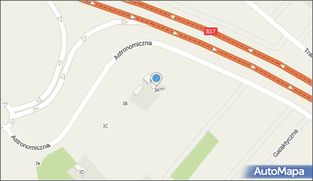 Ostrowik, Astronomiczna, 12, mapa Ostrowik