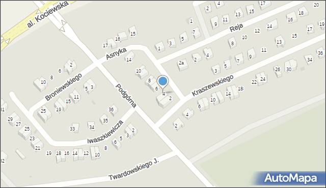 Pelplin, Asnyka Adama, 4, mapa Pelplin