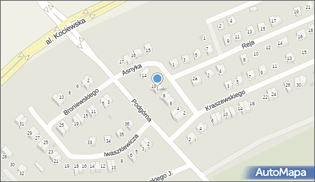 Pelplin, Asnyka Adama, 9, mapa Pelplin