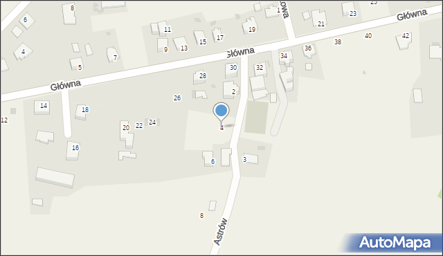 Pruchna, Astrów, 4, mapa Pruchna