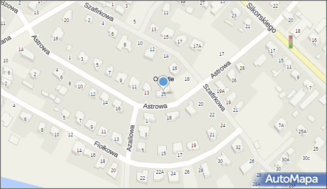 Psarskie, Astrowa, 15, mapa Psarskie