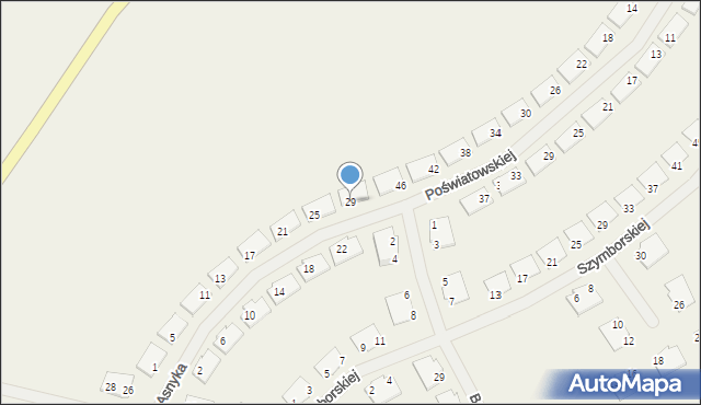 Rudno, Asnyka Adama, 29, mapa Rudno