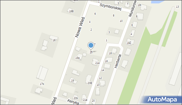 Rudunki, Asnyka Adama, 15, mapa Rudunki