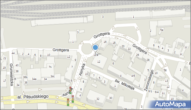 Rzeszów, Asnyka Adama, 12a, mapa Rzeszów