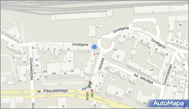 Rzeszów, Asnyka Adama, 9, mapa Rzeszów