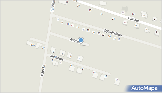 Serock, Astrowa, 6, mapa Serock