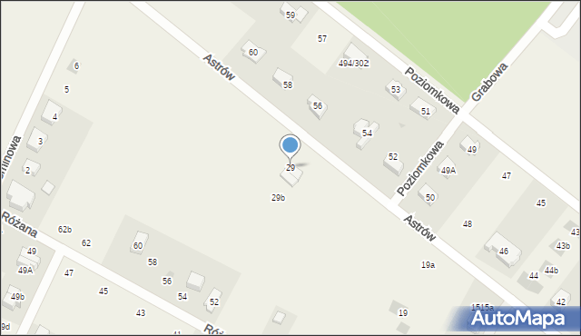 Stanowice, Astrów, 29, mapa Stanowice