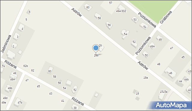 Stanowice, Astrów, 29b, mapa Stanowice