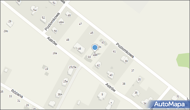Stanowice, Astrów, 44b, mapa Stanowice