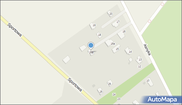 Strzelce Krajeńskie, Asnyka Adama, 16B, mapa Strzelce Krajeńskie
