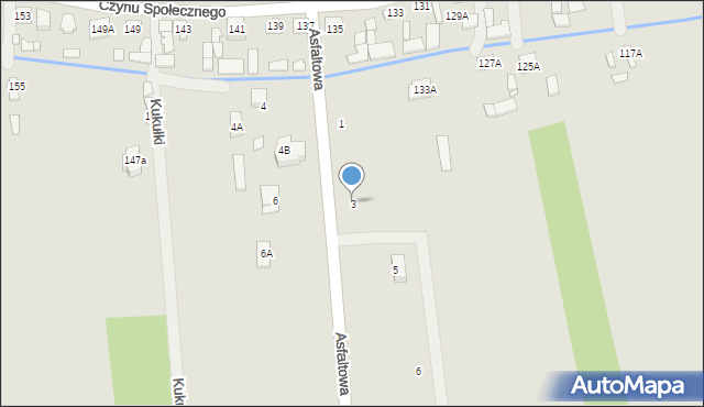 Sulejówek, Asfaltowa, 3, mapa Sulejówek