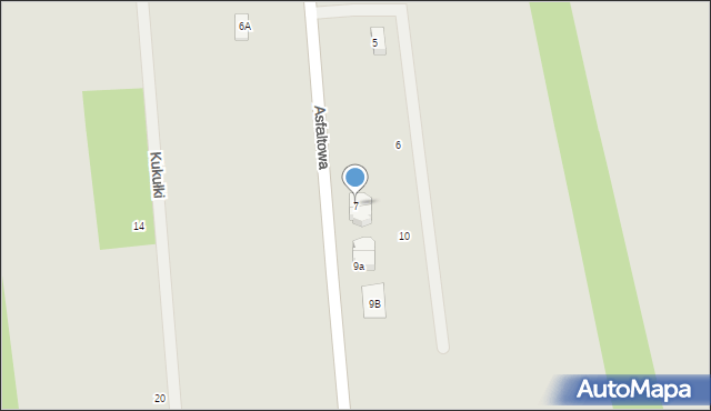 Sulejówek, Asfaltowa, 7, mapa Sulejówek