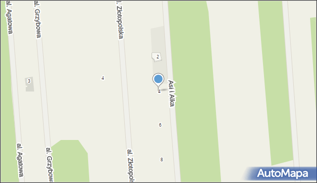 Szymanówek, Asi i Alka, 4, mapa Szymanówek