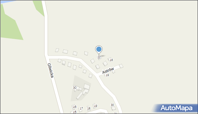 Taciszów, Astrów, 12, mapa Taciszów