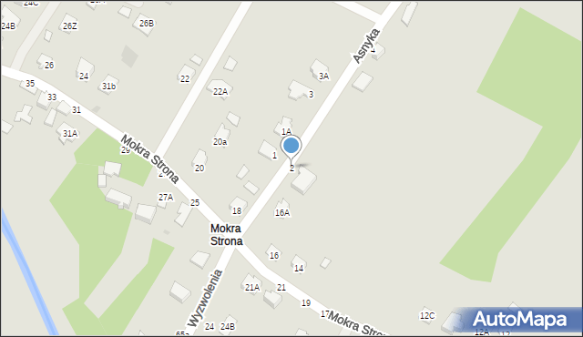 Tyczyn, Asnyka Adama, 2, mapa Tyczyn