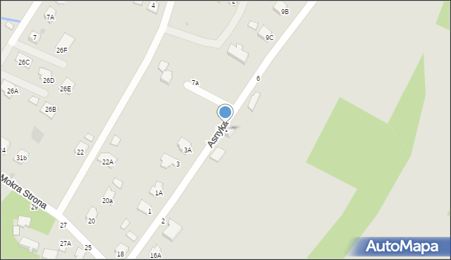 Tyczyn, Asnyka Adama, 4, mapa Tyczyn