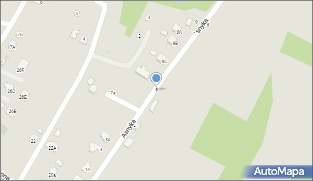 Tyczyn, Asnyka Adama, 6, mapa Tyczyn