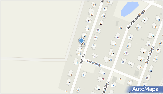 Wadąg, Asnyka Adama, 15a, mapa Wadąg