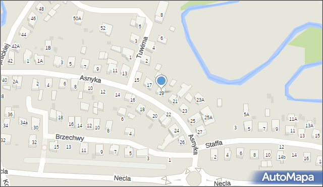 Wejherowo, Asnyka Adama, 19, mapa Wejherowo