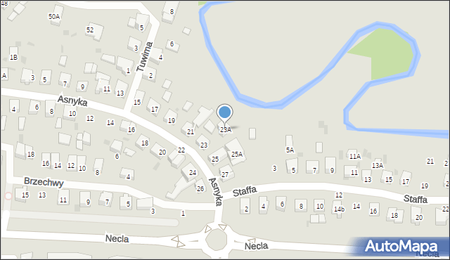 Wejherowo, Asnyka Adama, 23A, mapa Wejherowo