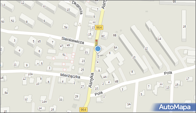 Wieliczka, Asnyka Adama, 2, mapa Wieliczka