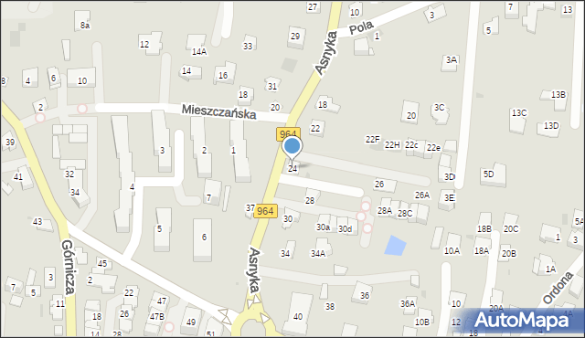 Wieliczka, Asnyka Adama, 24, mapa Wieliczka