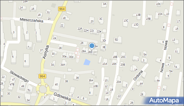 Wieliczka, Asnyka Adama, 28D, mapa Wieliczka