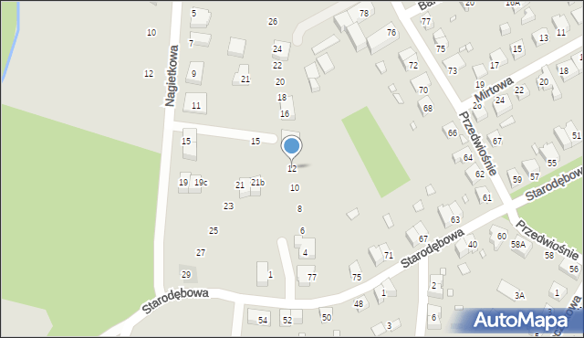 Wrocław, Astrowa, 12, mapa Wrocławia