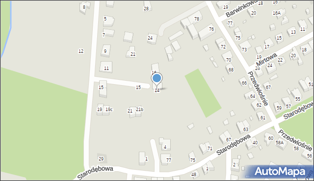 Wrocław, Astrowa, 14, mapa Wrocławia