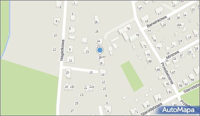 Wrocław, Astrowa, 18, mapa Wrocławia