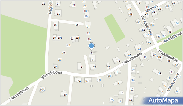 Wrocław, Astrowa, 6, mapa Wrocławia