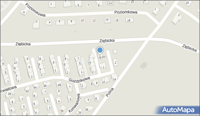 Ząbkowice Śląskie, Astrowa, 5, mapa Ząbkowice Śląskie