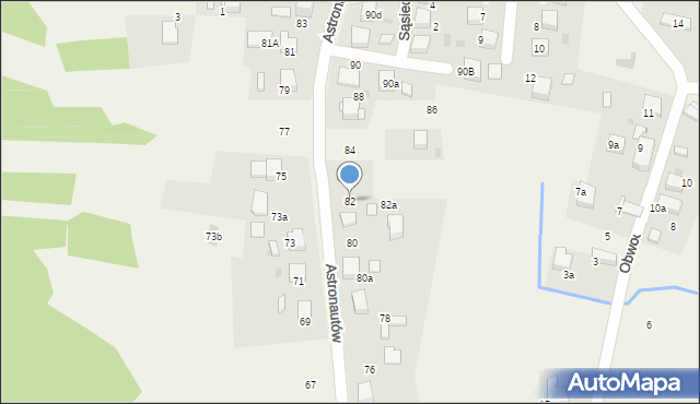 Żarki, Astronautów, 82, mapa Żarki
