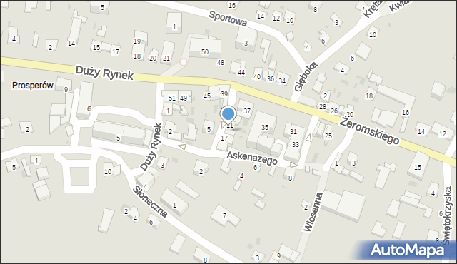 Zawichost, Askenazego Szymona, 13, mapa Zawichost