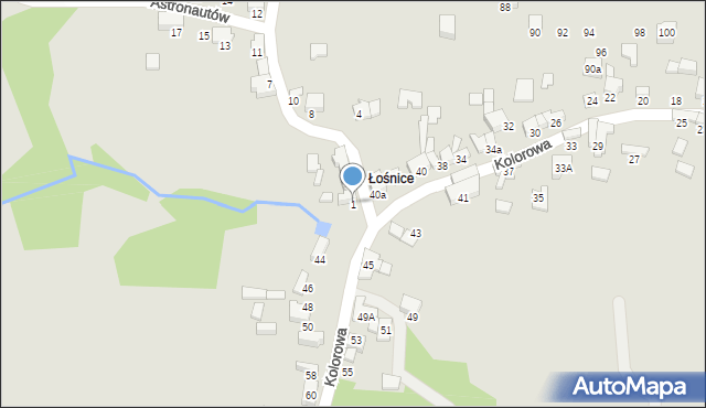 Zawiercie, Astronautów, 1, mapa Zawiercie