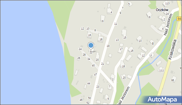 Żywiec, Astrów, 22, mapa Żywiec