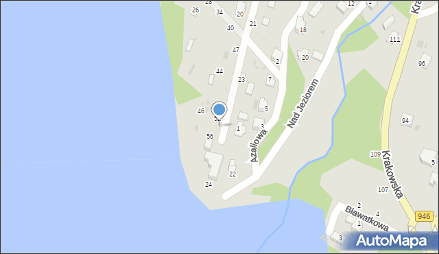 Żywiec, Astrów, 54, mapa Żywiec