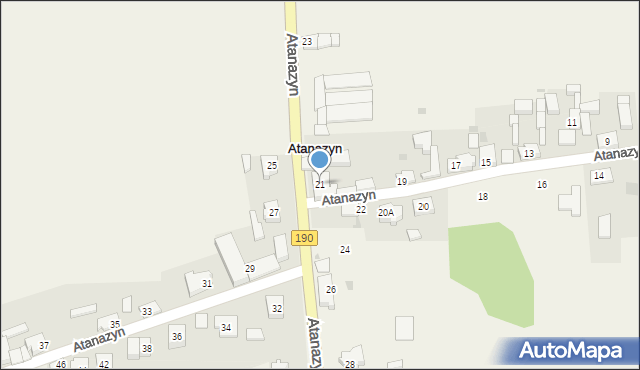 Atanazyn, Atanazyn, 21, mapa Atanazyn