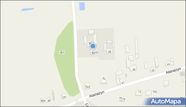 Atanazyn, Atanazyn, 53, mapa Atanazyn