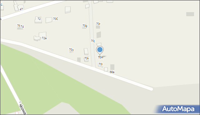 Atanazyn, Atanazyn, 70m, mapa Atanazyn