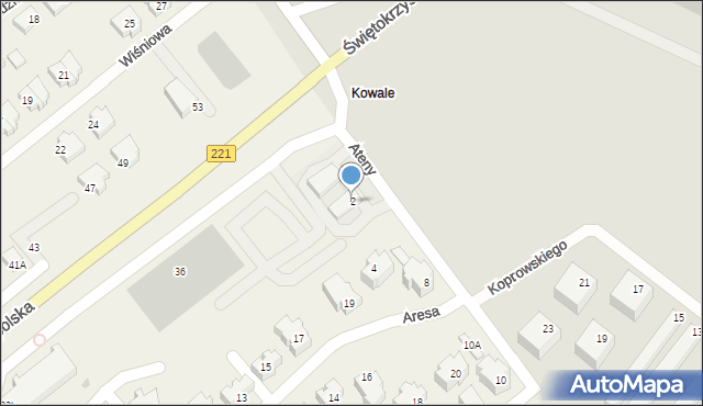 Kowale, Ateny, 2, mapa Kowale