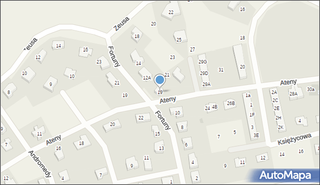 Straszyn, Ateny, 19, mapa Straszyn