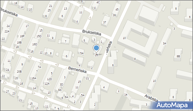 Warszawa, Ateńska, 25, mapa Warszawy