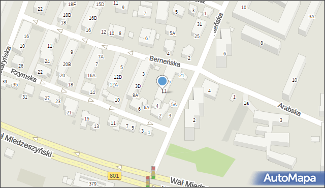 Warszawa, Ateńska, 9, mapa Warszawy