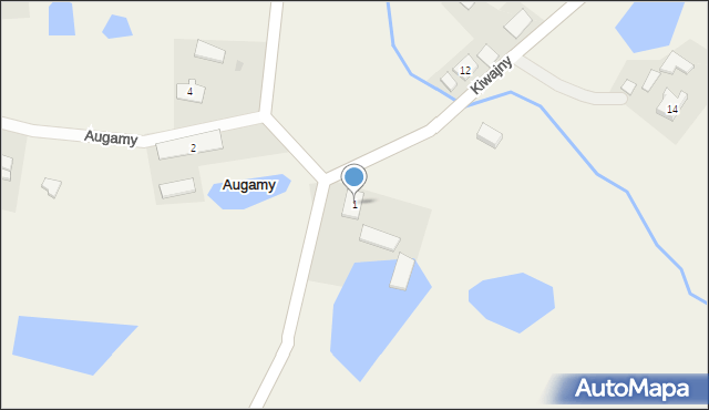 Augamy, Augamy, 1, mapa Augamy