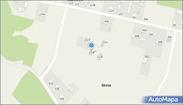 Augustów, Augustów, 101e, mapa Augustów