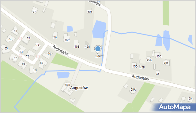 Augustów, Augustów, 46A, mapa Augustów