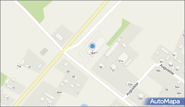 Augustów, Augustów, 58A, mapa Augustów