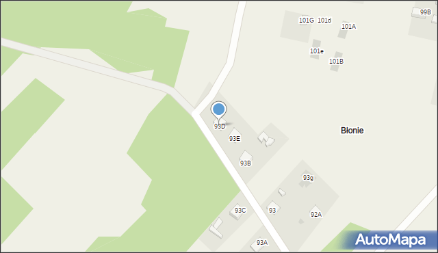 Augustów, Augustów, 93D, mapa Augustów