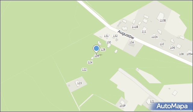 Augustów, Augustów, 126, mapa Augustów